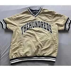 The Hundreds Shirt Mens Medium Tan Activewear Pullover Sports Varsity Logo